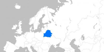 Карта Беларуси Европе
