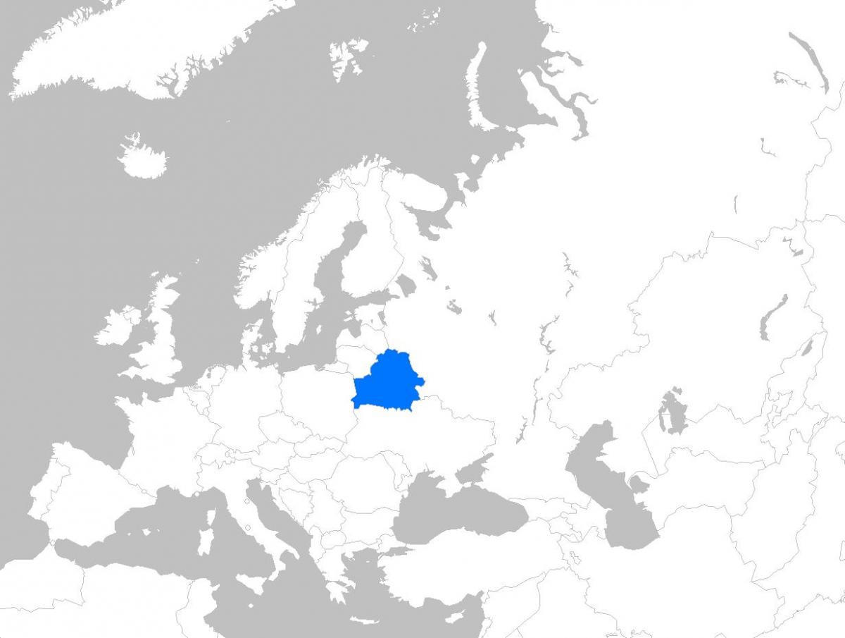 Карта Беларуси Европе